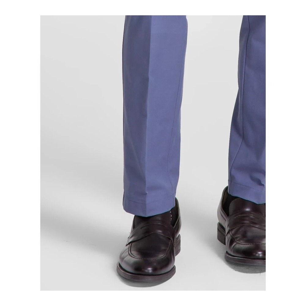 Michael Kors Mens Classic fit Dress Pants 36W 29L Ash Blue Solid Stretch - Picture 3 of 11